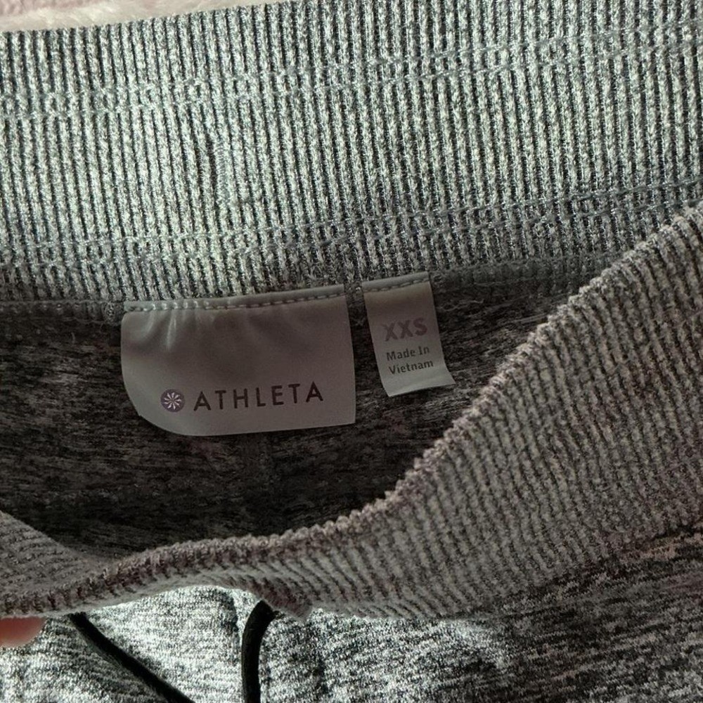 Athleta Gray Joggers Drawstring Pockets Activewea… - image 3