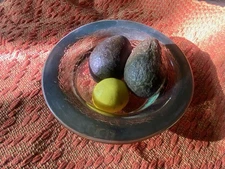 Annieglass Antique Platinum Wine Coaster