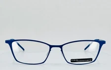 ITALIA INDEPENDENT 5208 022 Blue Womens Semi Cat Eye Eyeglasses 51-16-135 B:32
