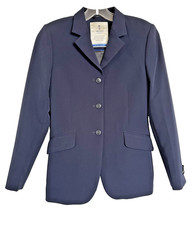 TREDSTEP Junior Navy Blue Show Coat Girls Age 14 Symphony Childs Riding Jacket