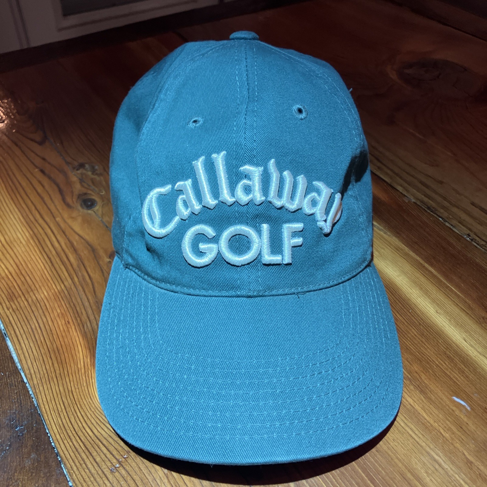 Callaway Golf Slideback Hat Green One Size Adjustable Embroidered