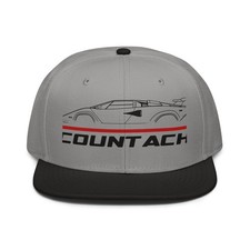 For Countach Fans Cap Wedge Profile Iconic Snapback Hat Birthday Racing Unisex
