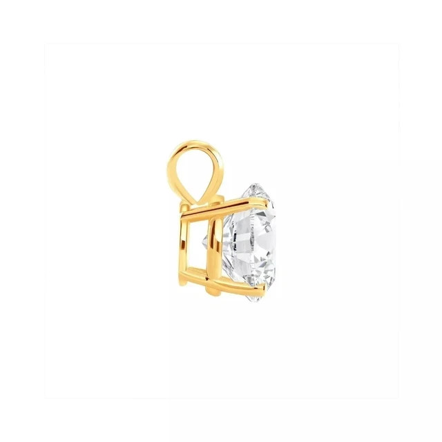 IGI 1.50 Carat Lab Grown Diamond Solitaire Pendant 14k Gold Color D VVS2