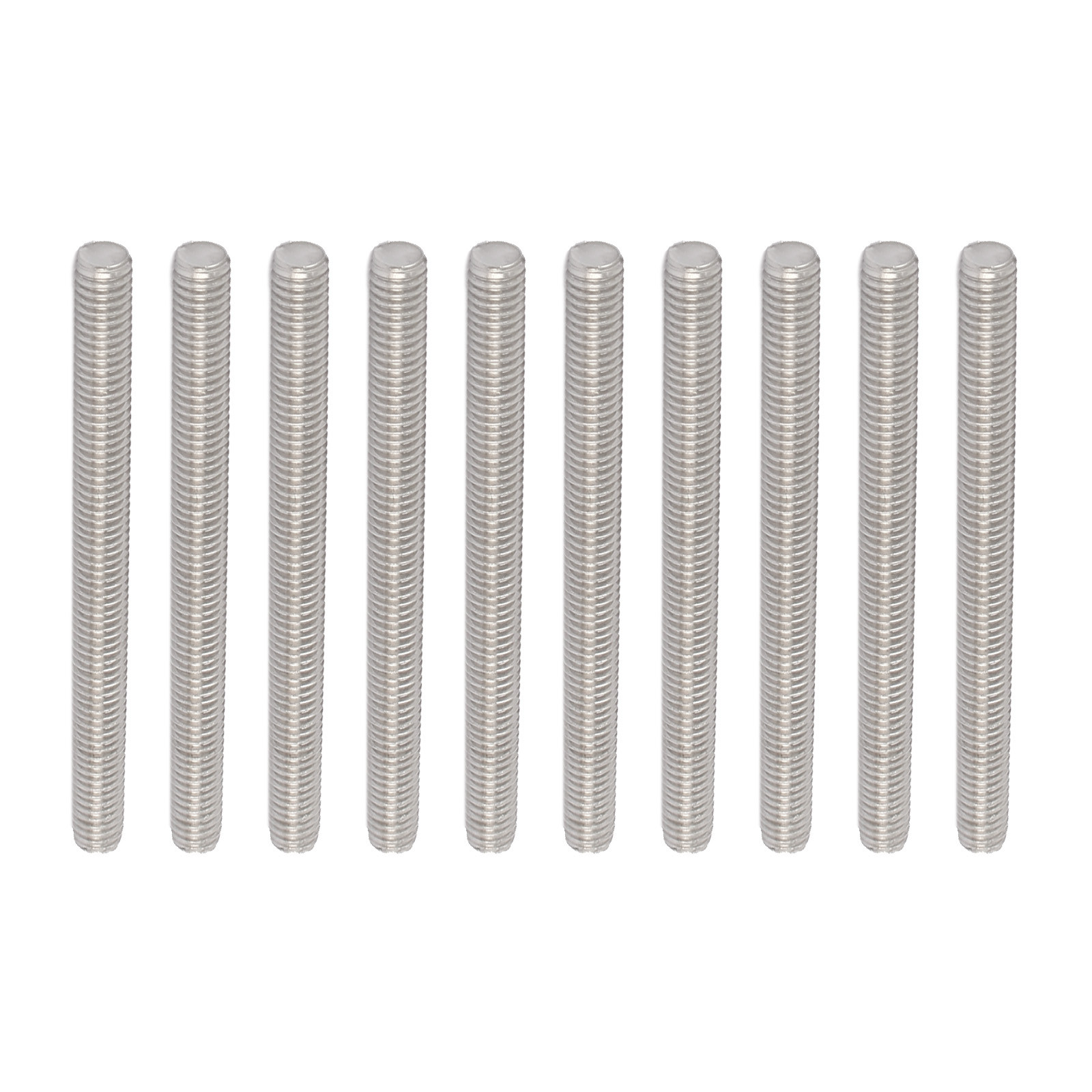 Fully Threaded Rod [for Clamps and U-Bolts] - M6x90mm /Silver/10Pack