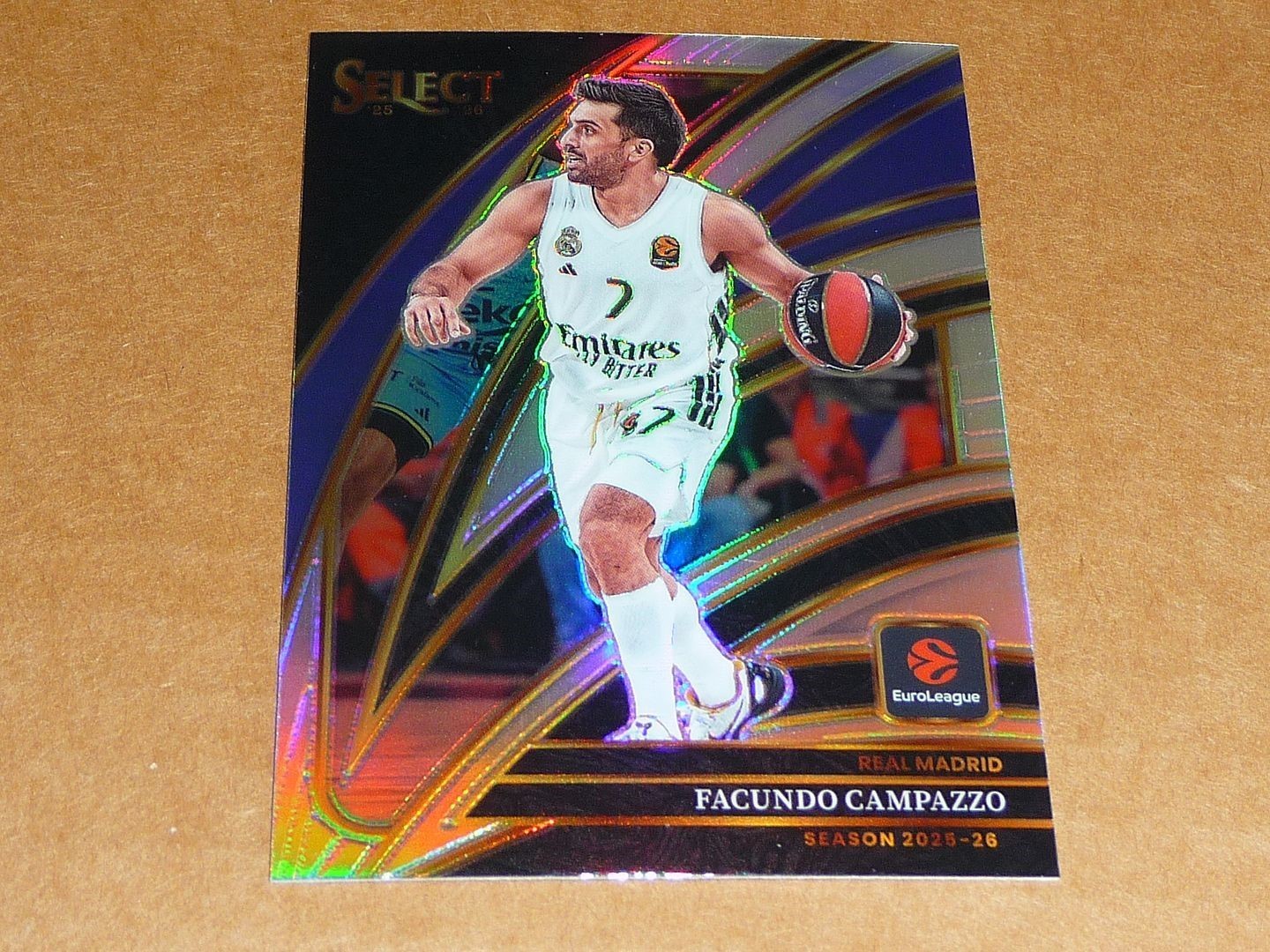 2025/26 Panini Select EUROLEAGUE FACUNDO CAMPAZZO COURTSIDE SILVER PRIZM #279