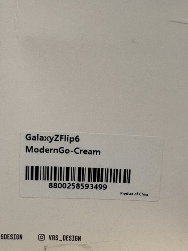 Custodia per Galaxy Z Flip 6 VRS moderna GO cerniera cover e portafoglio carte scatola aperta crema - Foto 5 di 6