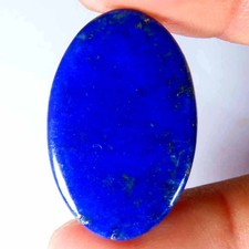 23,05 ct.100% naturale lapislazzuli ovale cabina oro marchio 17x27x4 mm pietr...