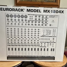 Berhringer Eurorack Model MX1804X  Mixing Console Untested with Power Supply