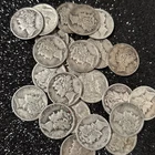Silver Mercury Dimes lot (25) 1900s