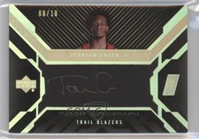 2007 Upper Deck UD Black Material Gold 8/10 Taurean Green #PMA-TG Patch Auto 0f8