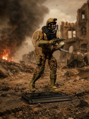 CUSTOM GI JOE DUSTY Marauders Task Force 3.75 Fully Posable Action Figure Joytoy