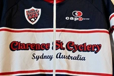 Capo Forma Cycling Jersey, Large, Clarence St. Cyclery, Sydney Australia, Nice!