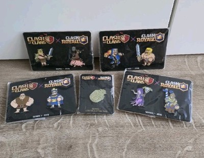 Supercell Clash Royale Merch Pins Series 1 2018 Rare Set Anstecker