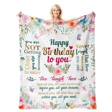 Birthday Blanket Gifts For Women 50x60 Inch Throw Decorations For Her