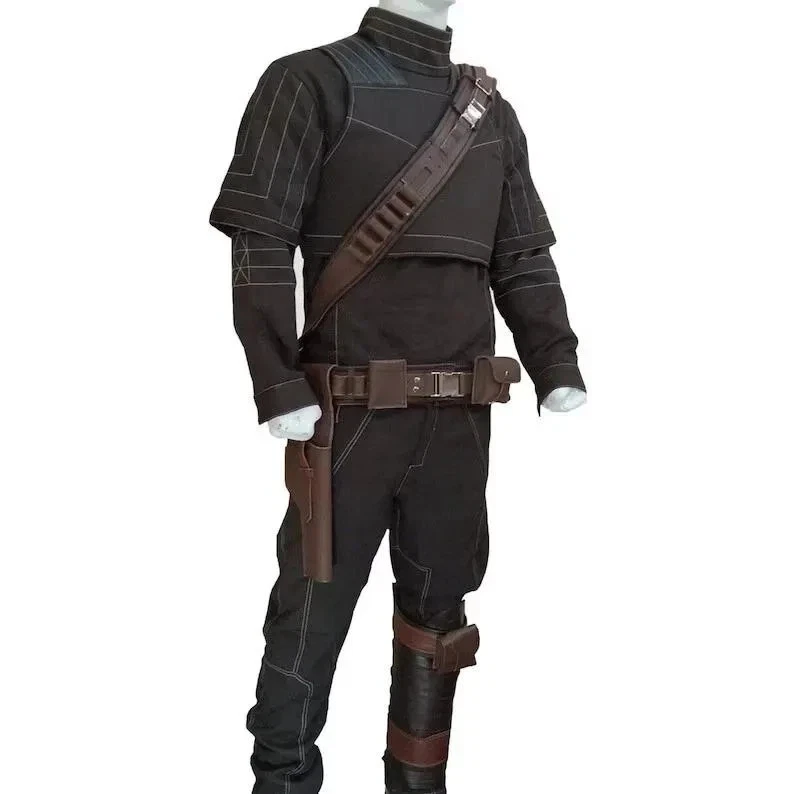 Terno de voo Mandalorian, roupa de caçador de recompensas, colete e terno Mando Flak 3 peças - Imagem 2 de 4
