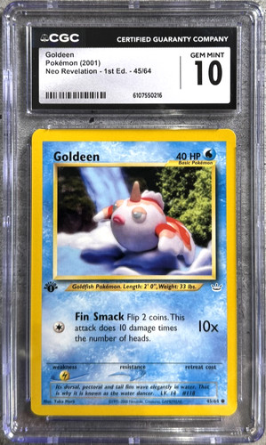 Goldeen (1st Edition) graded CGC 10 for sale on eBay