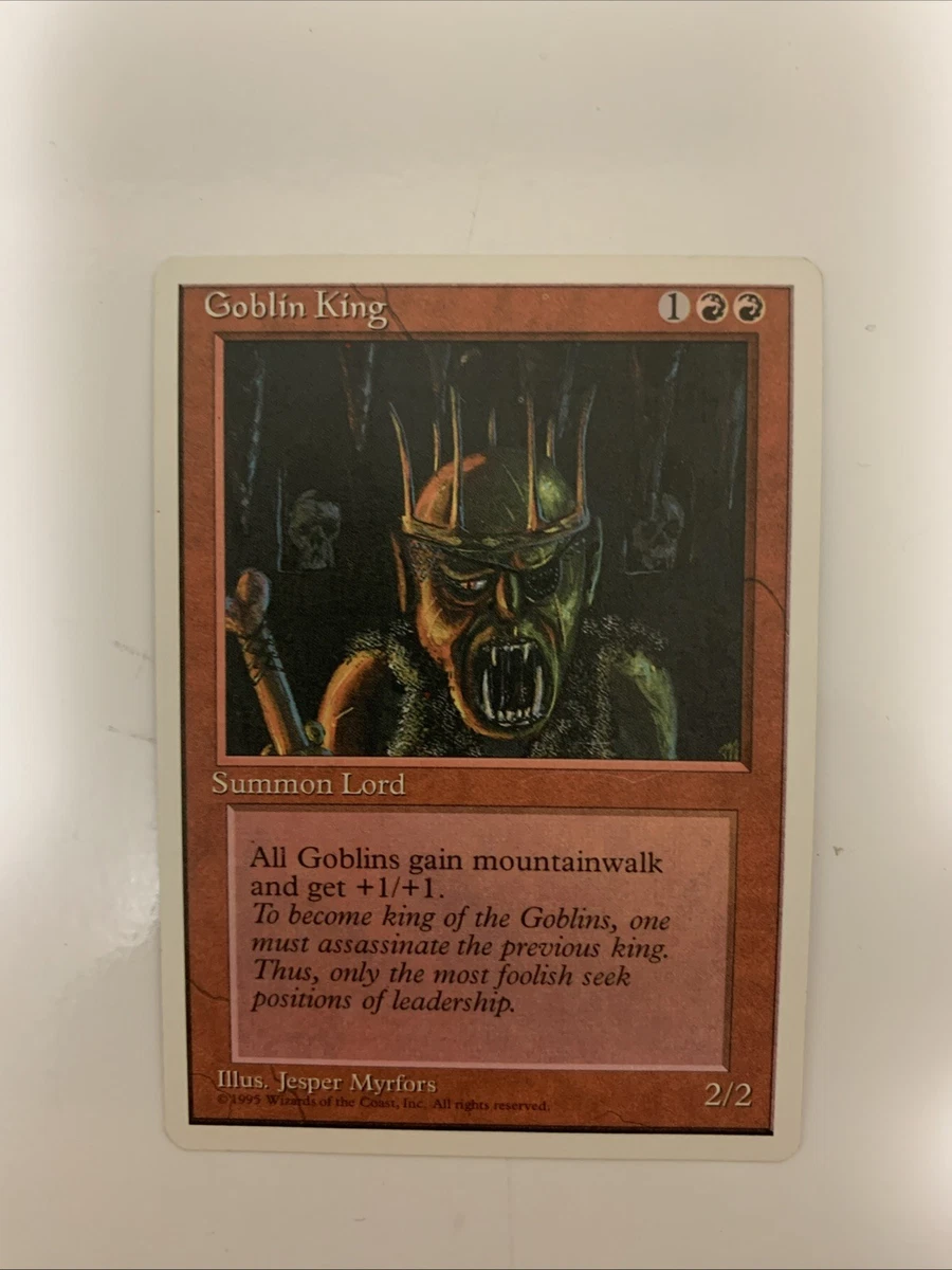 Goblin King Magic: The Gathering Individual Trading Card Games for