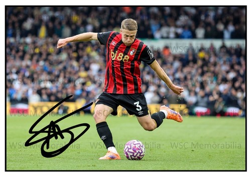 11979. Adrien Truffert Signed Pictures (A4 Prints) Bournemouth France Rennes