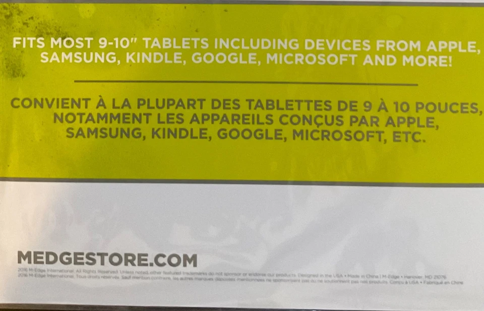 NEW SEALED M-Edge Universal Folio Case 9" to 10" Tablets Black (U10-BA-MF-B) - Image 4 of 4