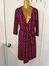 SALE 3 for $20 Pink Dress 3/4th Sleeves Knee Length Size Small