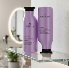 2x Pureology Hydrate Shampoo Conditioner Duo 9 oz ea.