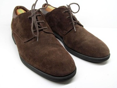 Bally Italy Pylon Brown Suede Rubber Sole Lace Up Derbys Size EUR 46- USA 13