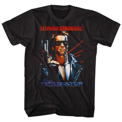 Terminator Arnold Schwarzenegger Movie Poster Men's T Shirt Black Iconic Legend