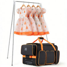 23" Dance Bag with Garment Rack Dance Costumes Rolling Garment Bags For Travel