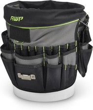 AWP 51-Pocket Bucket Tool Organizer for 5-Gallon Buckets, Water-Resistant Polyes