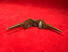 RARE CIVIL WAR ERA CS BRASS PICKET BULLET MOLD / GREAT PATINA
