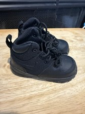 Nike Manoa Triple Black Toddler Boots Rugged Comfort Shoes Size 7C