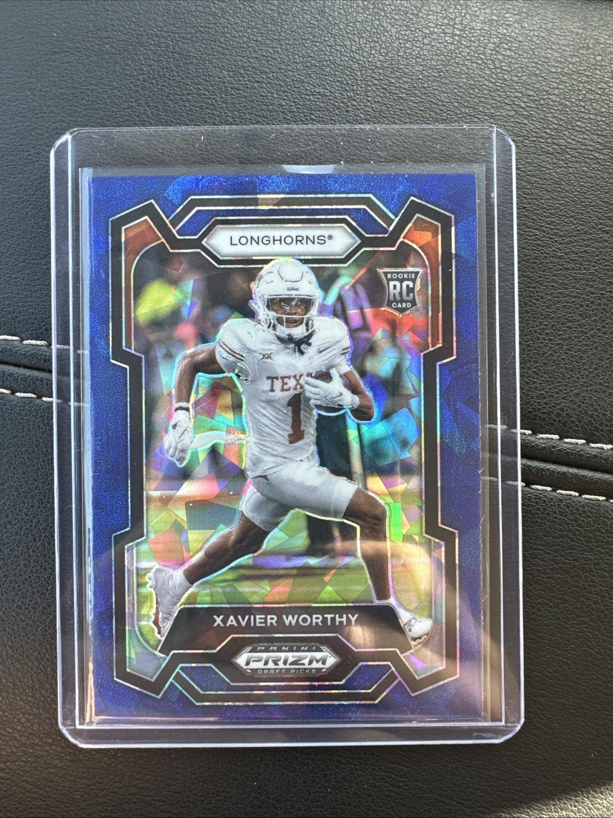2024 PANINI PRIZM DRAFT PICKS XAVIER WORTHY #153 CRACKED BLUE ICE /99 (RC)