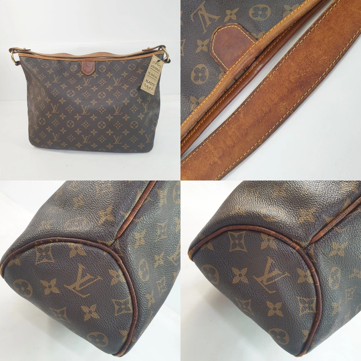 Auth Louis Vuitton Delightful PM Monogram M40352 Corner Leather Repair  ALA558