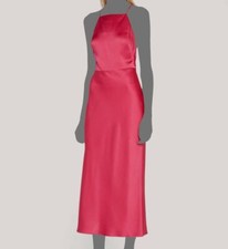 $1495 Jason Wu Collection Women's Pink Silk Crisscross Midi A-Line Dress Size 2
