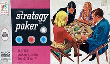 Milton Bradley 1967 Strategy Poker Game Made in USA