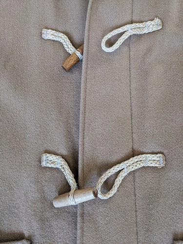 Vintage Woolrich 100% wool duffle coat / jacket - Beige/Tan - Made in USA - Picture 4 of 12
