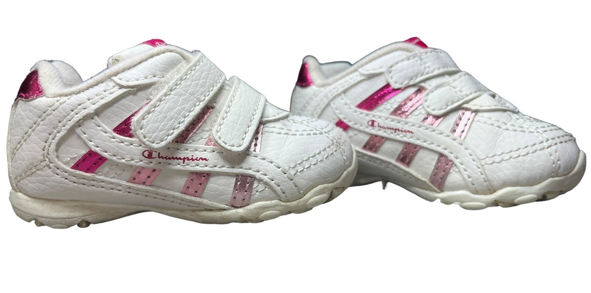 Champion Shoes Baby Girl Size 1W Pink And White Sneaker