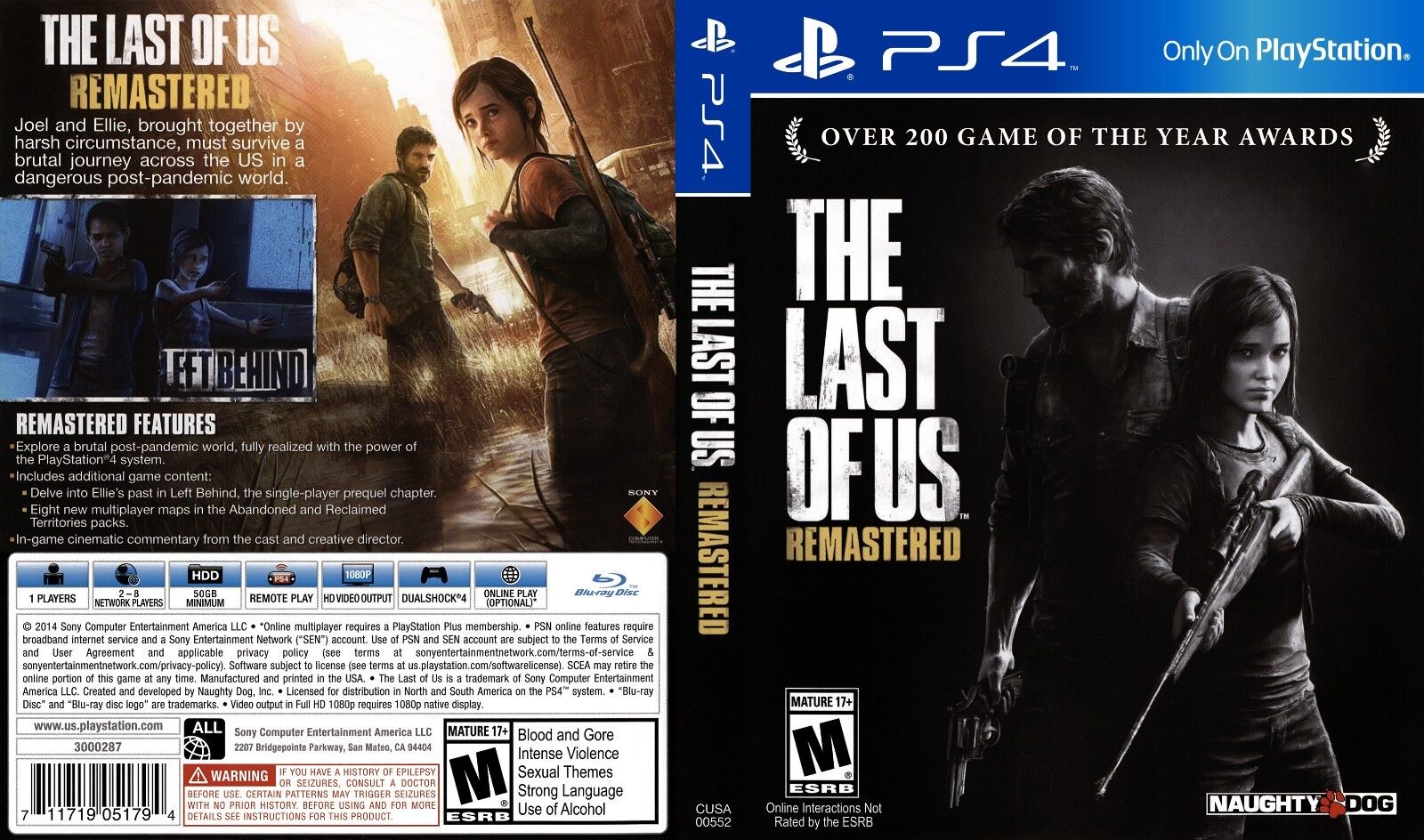 The Last of Us: Part II - Replacement PS4 Cover and Case. NO GAME!!