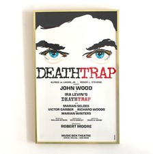 Framed Deathtrap Playbill Ira Levin John Wood Robert Moore Music Box Theatre