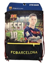 Official Rhinox Messi FC Barcelona Cinch Bag - Licensed Drawstring Backpack