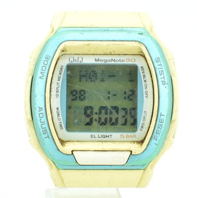 B453 Vintage Citizen Watch Mens Q Q Digital Mega Note 30 Running 46 3 Ebay