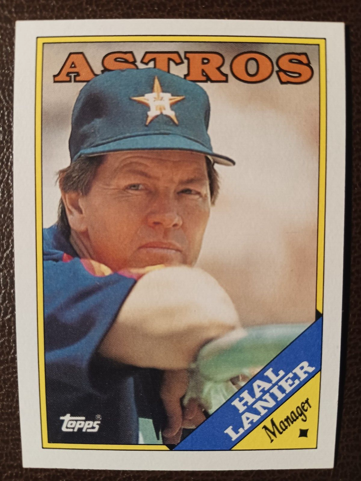 1988 Topps #784 Hal Lanier Houston Astros Manager Baseball Card