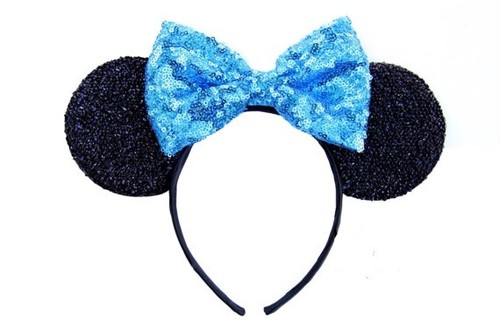 Rose Gold / Red/ Rainbow / Blue/ Silver Minnie Mouse Ears Headband HANDMADE - Picture 17 of 17