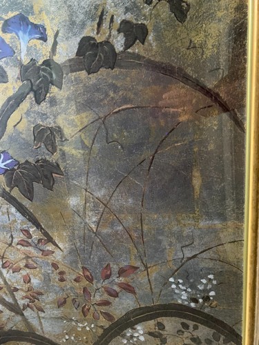 RARE 51" x 29" Dennis Carney Mixed Media Floral Print - PRINT ONLY - Picture 11 of 24