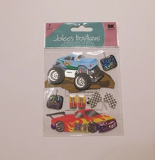 Jolee's Boutique New Package ~Remote Control Cars~Dimentionsal Stickers 2009 HTF