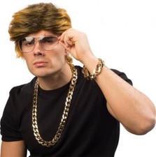 Rapper Schmuck HipHop dicke fette Kette mit passendem Armband