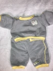 Vintage Cabbage Patch Kids/Doll Clothes Gray/Yellow Cat Sweatsuit  (264)
