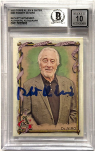 Robert De Niro Signed 2023 Allen & Ginter #280 Beckett Witness Auto 10