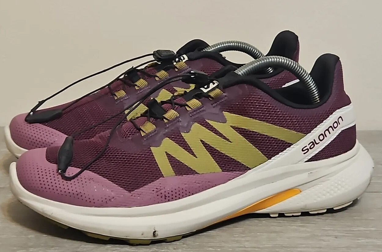 Scarpe da trail running Salomon Hypulse viola bianco donna taglia 9 5 415956