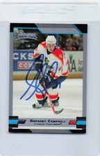 2003/04 Bowman #134 Gregory Campbell Panthers Signed Auto *H1845